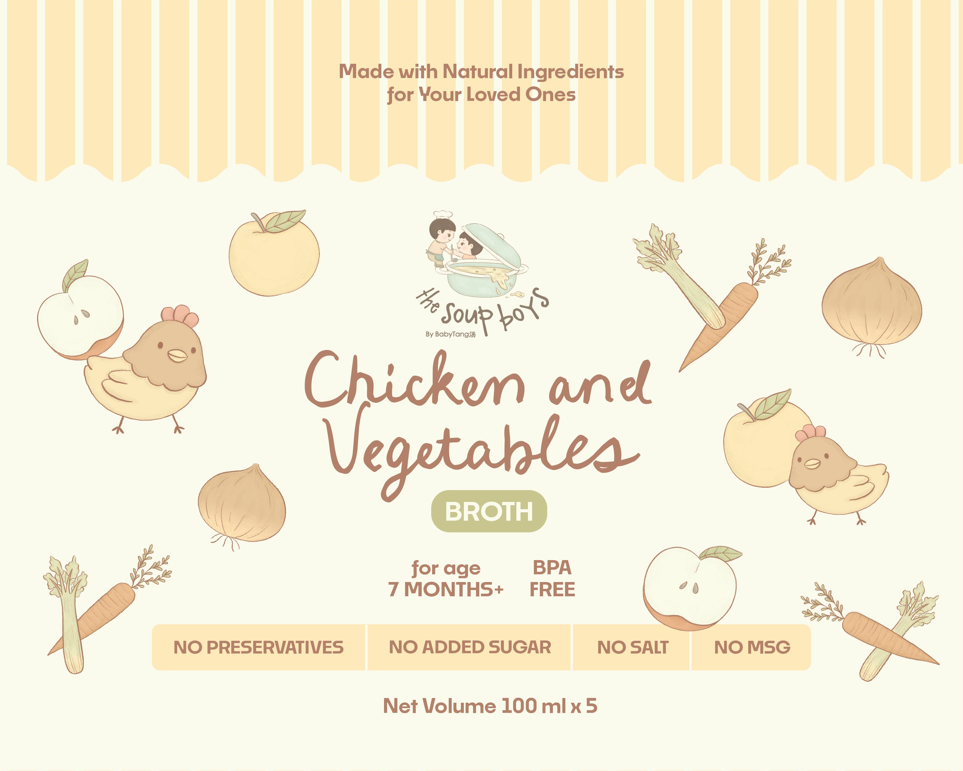 Premium Chicken & Vegetables Broth