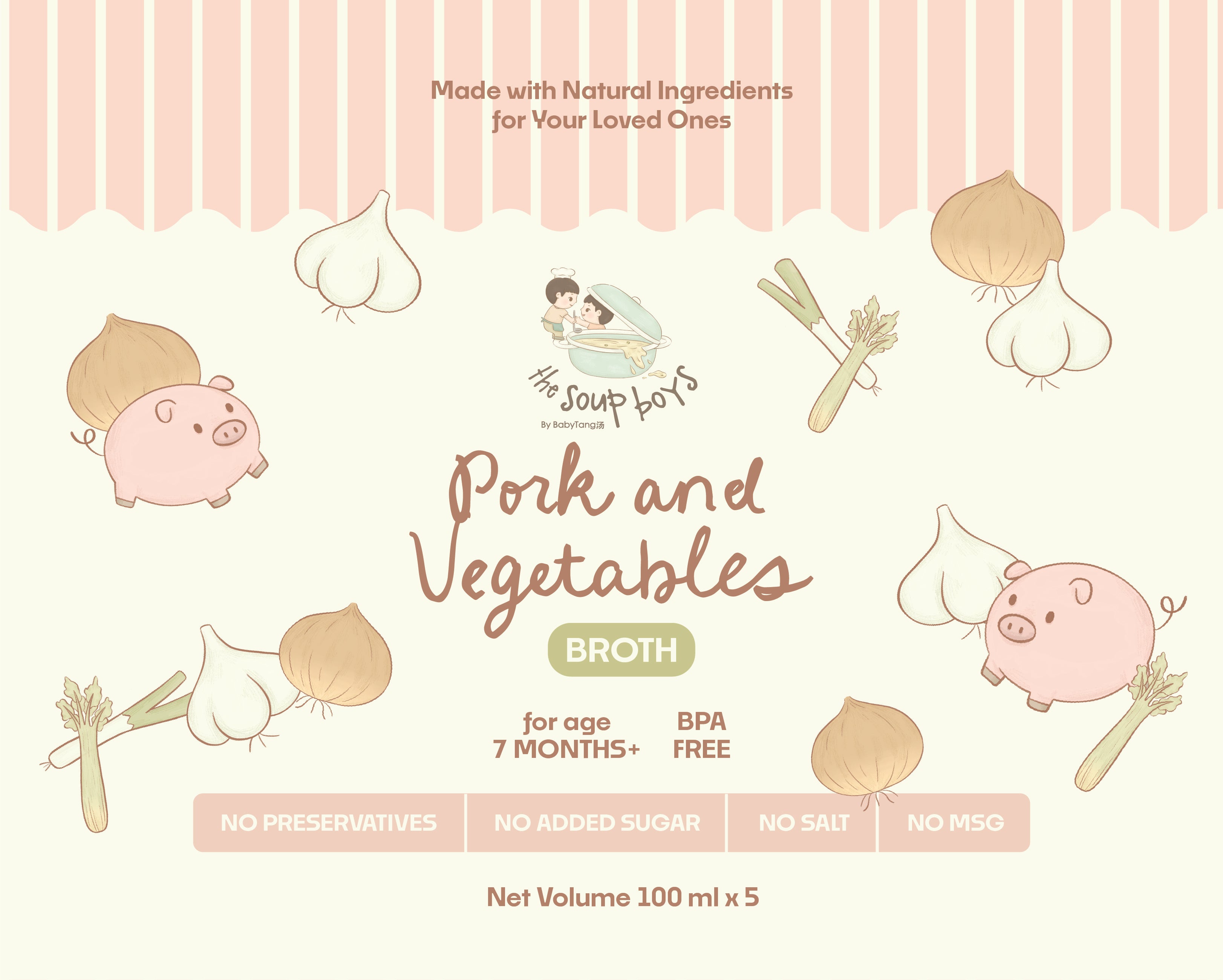 Pork & Vegetables Broth