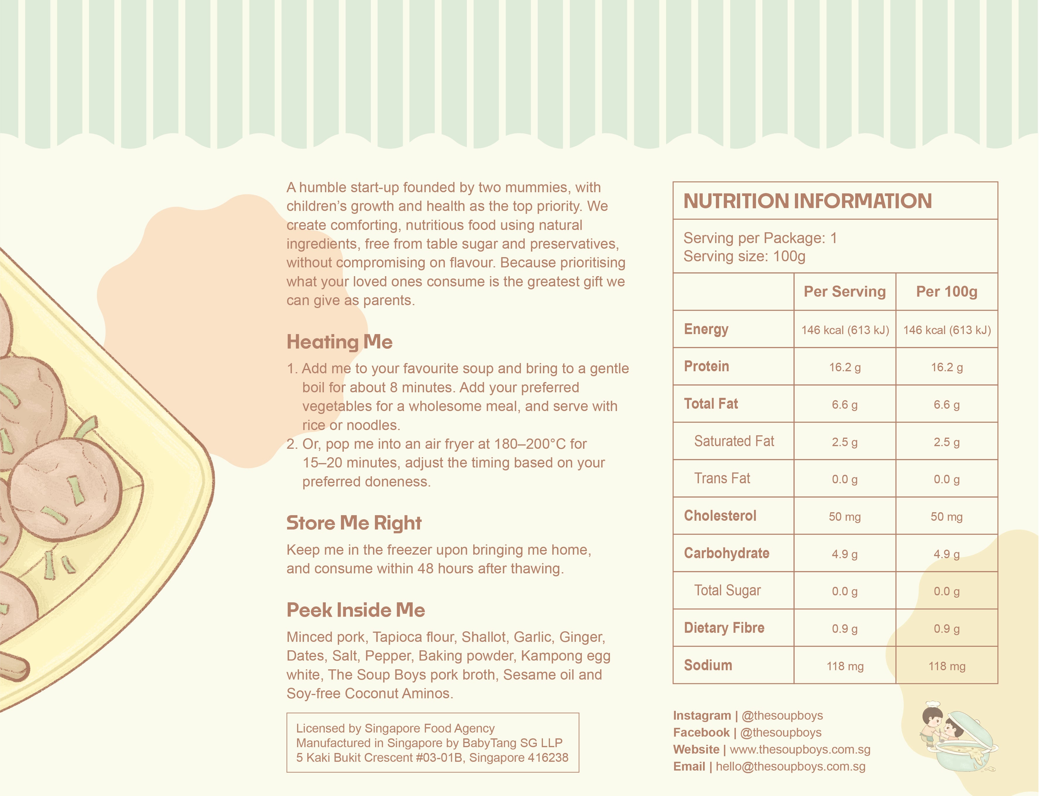 Meaty Munchies (Pork Balls) Frozen 500g (5 Sets)