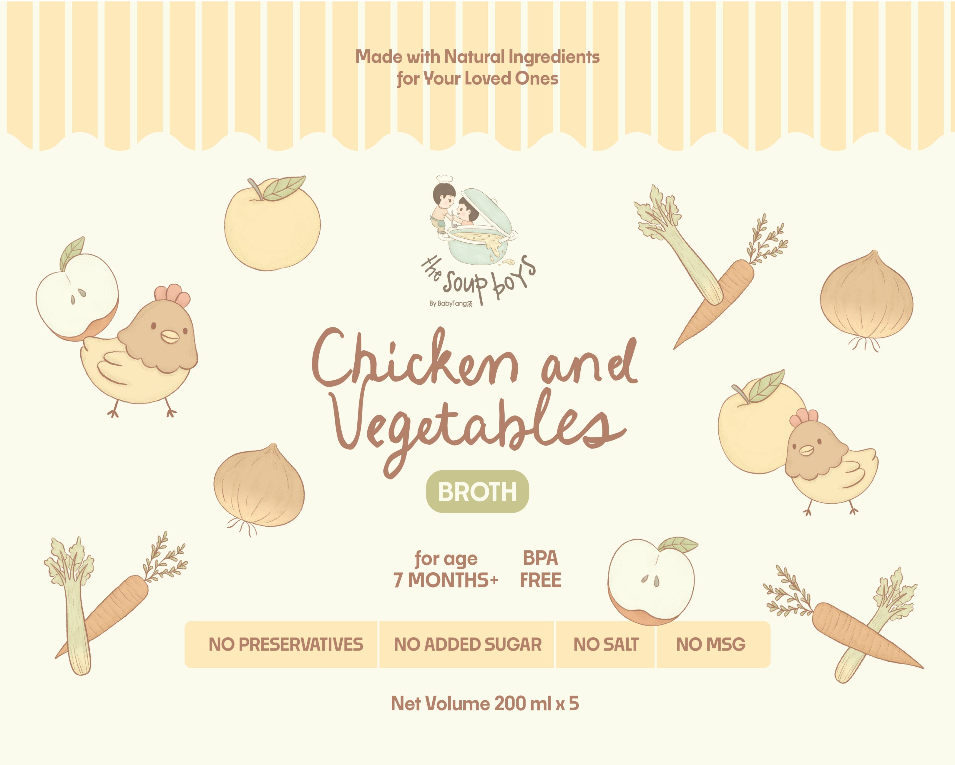 Premium Chicken & Vegetables Broth