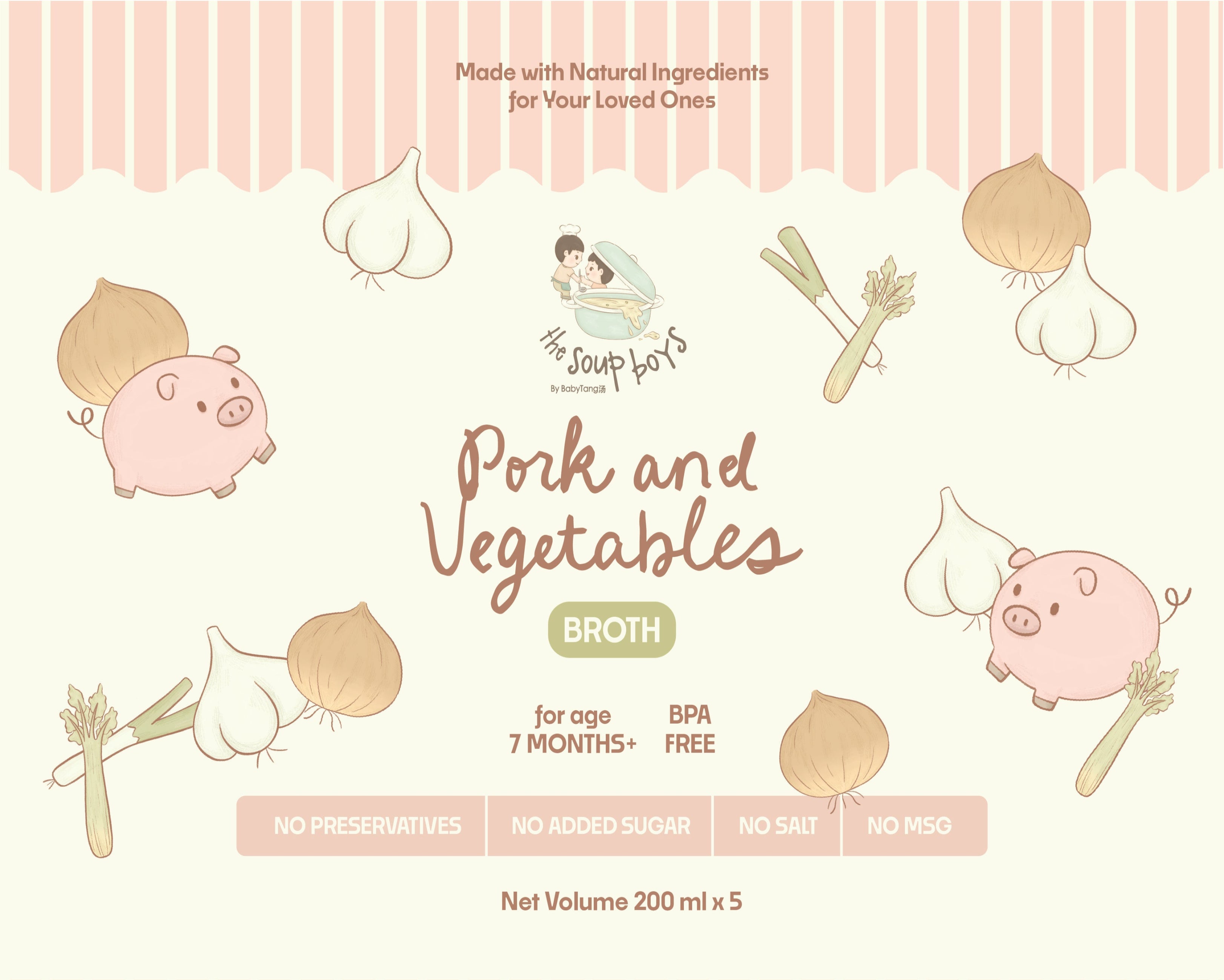 Pork & Vegetables Broth